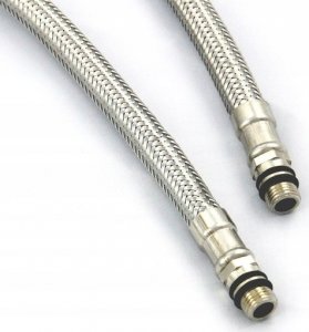 Bateria kuchenna Gina GINA stalowa bateria kuchenna z elastyczną wylewką, pure carbon / wąż czarny 8