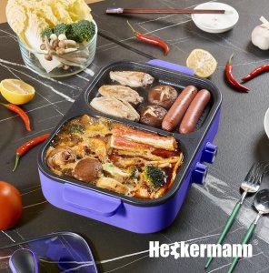 Grill elektryczny Heckermann Kuchenka elektryczna do grillowania Heckermann R40-1 1300W 3