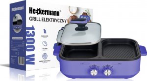 Grill elektryczny Heckermann Kuchenka elektryczna do grillowania Heckermann R40-1 1300W 9