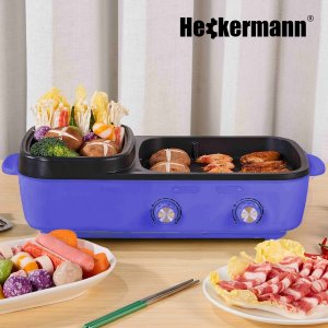 Heckermann R40-2 Grill turystyczny elektryczny 1600 W 4