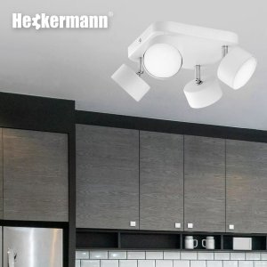 Lampa sufitowa Heckermann Lampa punktowa LED Heckermann 8795318A Biała 4x głowica 5