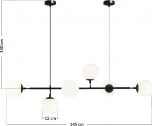 Lampa wisząca Heckermann Lampa sufitowa NST-P8013 8