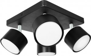 Lampa sufitowa Heckermann Lampa punktowa LED Heckermann 8795318A Czarna 4x głowica 6