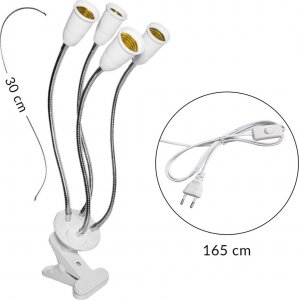 Lampa wisząca Heckermann Zestaw 4x Żarówka LED plant Heckermann 200LED 18WLED - 20W + Uchwyt 3