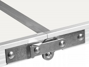 Heckermann Stół składany z otworem 120x60cm Biały + 4x Taboret 7