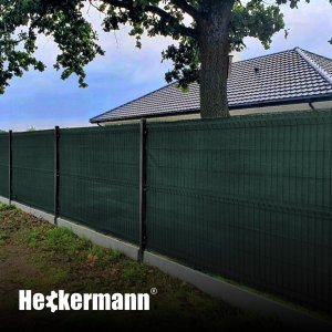 Heckermann Zestaw Siatka cieniująca 1,5x50m Heckermann - Zielona + 2x Opaski zaciskowe Heckermann 100szt - Zielone 5
