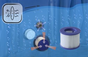 Jacuzzi ogrodowe Thunder Latte 205 cm x 65 cm 11