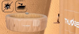 Jacuzzi ogrodowe Thunder Latte 205 cm x 65 cm 6