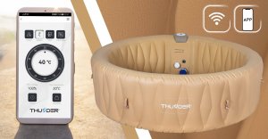 Jacuzzi ogrodowe Thunder Latte 205 cm x 65 cm 7