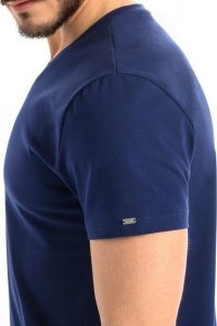 Luca T-shirt męski bawełniany Luca niebieski Niebieski L 4