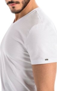 Luca T-shirt męski bawełniany Luca biały Biały 3XL 4