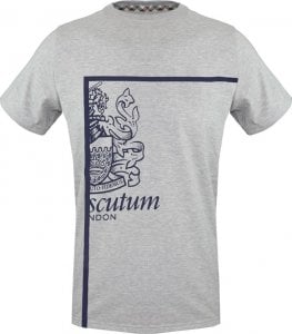 Aquascutum T-shirty marki Aquascutum model TSIA127 kolor Szary. Odzież Męskie. Sezon: Wiosna/Lato L 1