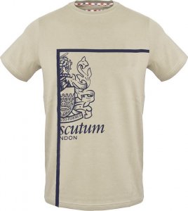 Aquascutum T-shirty marki Aquascutum model TSIA127 kolor Brązowy. Odzież Męskie. Sezon: Wiosna/Lato M 1