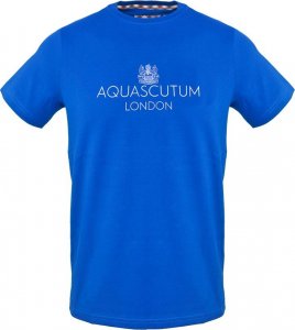 Aquascutum T-shirty marki Aquascutum model TSIA126 kolor Niebieski. Odzież Męskie. Sezon: Wiosna/Lato L 1