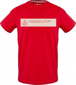 Aquascutum T-shirty marki Aquascutum model TSIA117 kolor Czerwony. Odzież Męskie. Sezon: Wiosna/Lato S 1