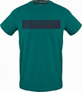 Aquascutum T-shirty marki Aquascutum model TSIA117 kolor Zielony. Odzież Męskie. Sezon: Wiosna/Lato XL 1