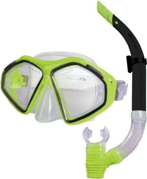 Spokey Zestaw do nurkowania maska + fajka Kraken II zielony (839877) 1