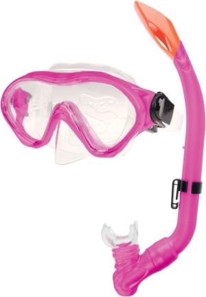 Spokey Zestaw do nurkowania dla dzieci maska + fajka Cayman Junior różowy (839880) 1