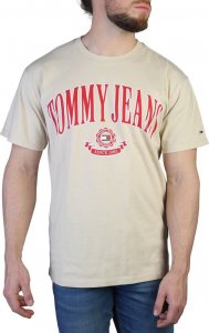 Tommy Hilfiger T-shirty marki Tommy Hilfiger model DM0DM16400 kolor Brązowy. Odzież Męskie. Sezon: Wiosna/Lato S 1