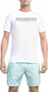 Bikkembergs T-shirty marki Bikkembergs Beachwear model BKK1MTS01 kolor Biały. Odzież Męskie. Sezon: L 1