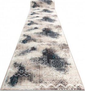 Dywany Łuszczów CHODNIK podgumowany PATCHWORK vintage guma beż 80 cm, 80x1100 cm 1