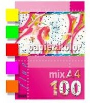 Kreska Papier ksero A4 80g mix kolorów 100 arkuszy 1