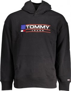 Tommy Hilfiger BLUZA TOMMY HILFIGER BEZ ZAMKA CZARNA MĘSKA M 1