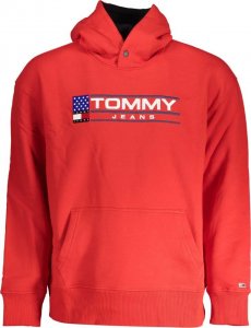 Tommy Hilfiger BLUZA TOMMY HILFIGER BEZ ZAMKA MĘSKA CZERWONA S 1