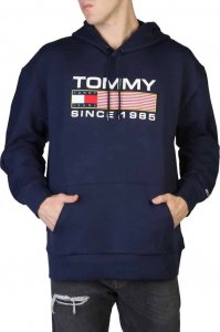 Tommy Hilfiger NIEBIESKA BLUZA MĘSKA TOMMY HILFIGER BEZ ZAMKA S 1