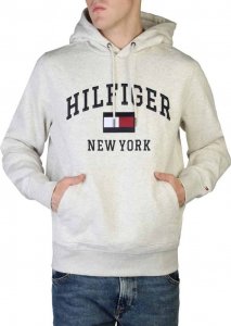 Tommy Hilfiger Bluzy marki Tommy Hilfiger model MW0MW28173 kolor Szary. Odzież Męskie. Sezon: Jesień/Zima S 1