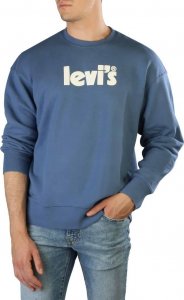 Levi`s Bluzy marki Levis model 38712 kolor Niebieski. Odzież Męskie. Sezon: Jesień/Zima S 1