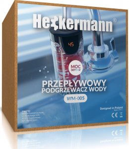 Przepływowy podgrzewacz wody Heckermann Przepływowy elektryczny podgrzewacz wody Heckermann WM-005 3kW 11
