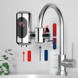 Przepływowy podgrzewacz wody Heckermann Przepływowy elektryczny podgrzewacz wody Heckermann WM-005 3kW 3