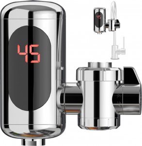 Przepływowy podgrzewacz wody Heckermann Przepływowy elektryczny podgrzewacz wody Heckermann WM-005 3kW 10