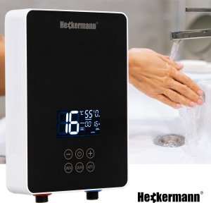 Przepływowy podgrzewacz wody Heckermann Zestaw Przepływowy elektryczny podgrzewacz wody Heckermann SL-X2-60 Czarny + Akcesoria 5