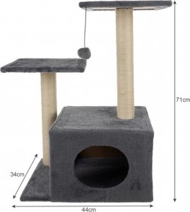 Purlov Drzewko dla kota 71cm szare 21712 15