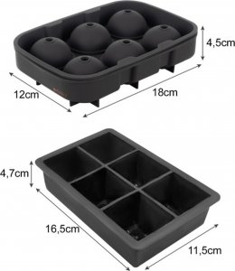 Ruhhy Forma silikonowa 2w1- kostki + kule 21270 3
