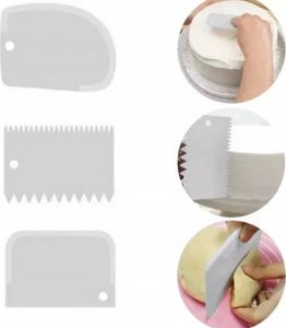 Ruhhy Patera obrotowa + 3 szpatułki do dekoracji ciast 8