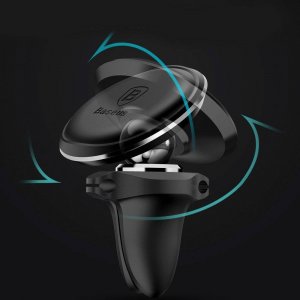 Baseus Magnetyczny uchwyt samochodowy do kratki Baseus (srebrny) 9