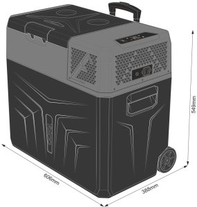Lodówka turystyczna Yolco BCX50 Carbon 47 l 23