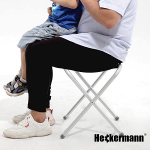 Heckermann Taboret składany Krzesło turystyczne Heckermann kolor Czarny 6