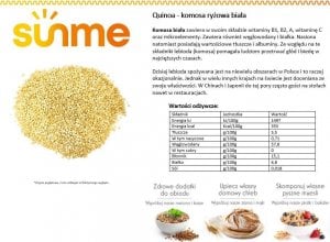 Sunme Quinoa komosa ryżowa biała 0,5 kg 1
