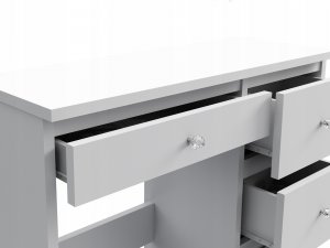 MartigoPlus Biurko, toaletka kosmetyczna BETA 3 DIAMOND biała 5