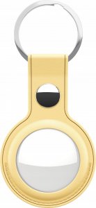 Class and Culture LLC KeyBudz AirTag Keyring - skórzane etui ochronne do AirTag (pastel yellow) 6