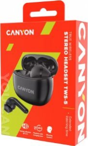 Słuchawki Canyon TWS-5 czarne (CNS-TWS5B) 5