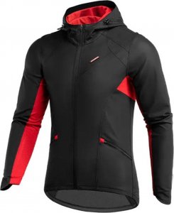 RockBros Kurtka rowerowa Rockbros 15420381003 (czarno-czerwona) 2