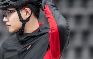 RockBros Kurtka rowerowa Rockbros 15420381003 (czarno-czerwona) 5