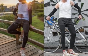 RockBros Nogawki rowerowe/ do biegania Rockbros rozmiar L/XL LKPJ003XL (czarne) 2