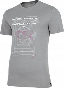 4f Koszulka męska 4F średni szary H4Z22 TSM029 24S S 3