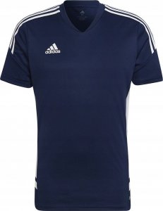Adidas Koszulka męska adidas Condivo 22 Jersey V-neck granatowo-biała HA6291 S 1